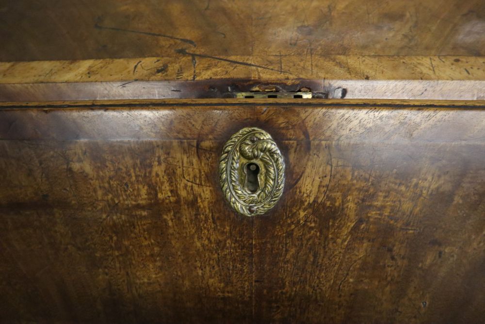 A George III mahogany bureau, width 107cm, depth 54cm, height 108cm